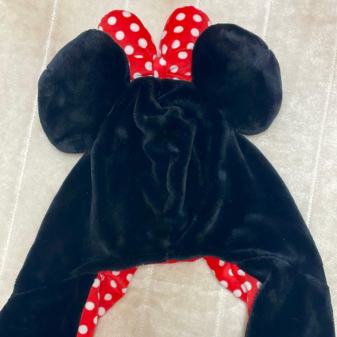 ディズニー ミニーちゃん 帽子 手袋 ファンキャップ マフラー 防寒