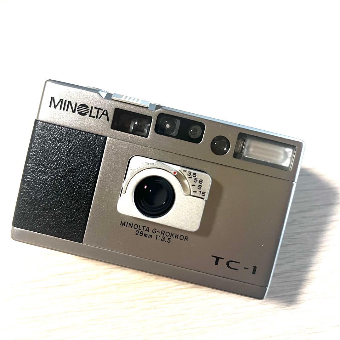MINOLTAミノルタ TC-1 コンパクトフィルムカ 専用革ケース付 - メルカリ