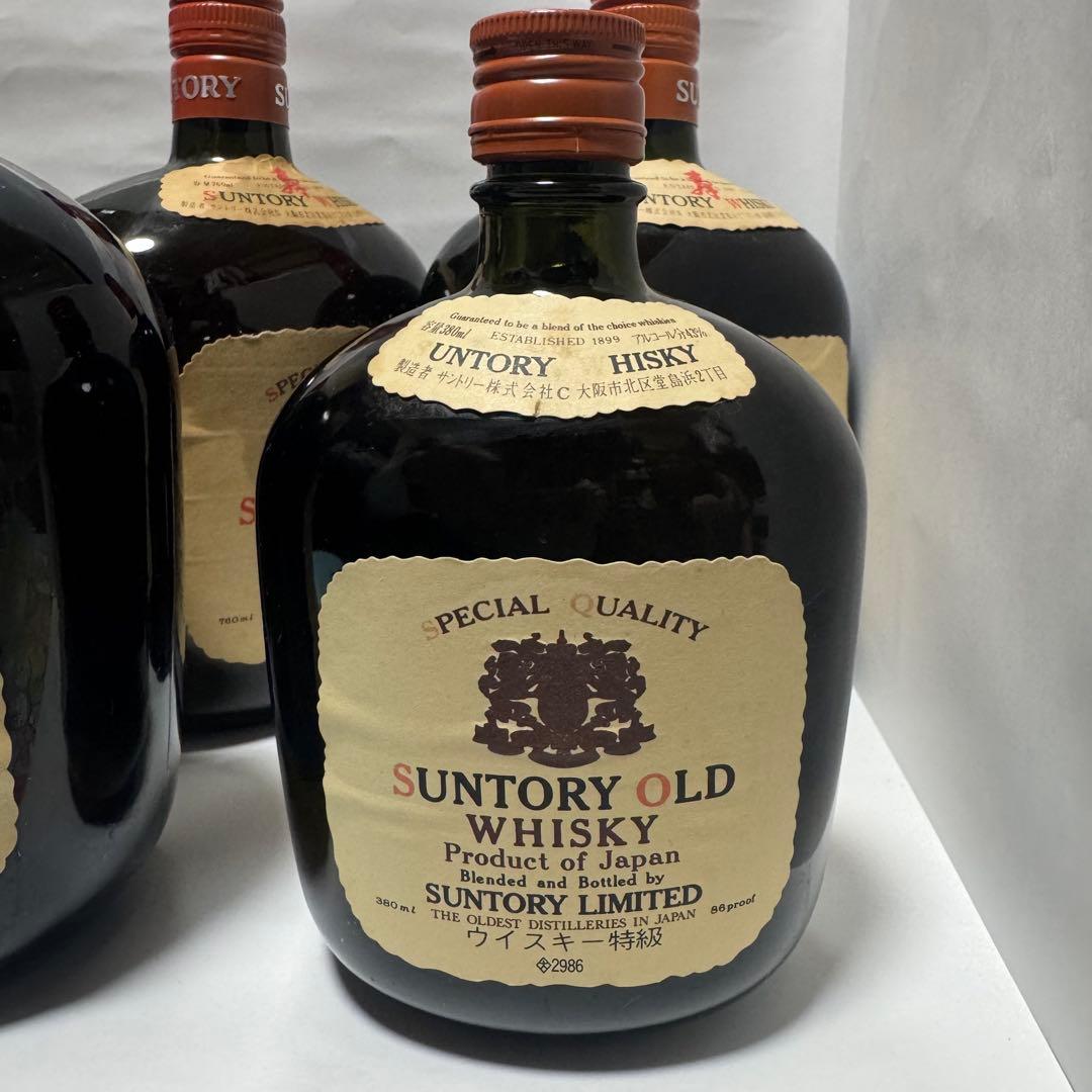 サントリーオールドウイスキー 750ml 4本、380ml1本 - メルカリ