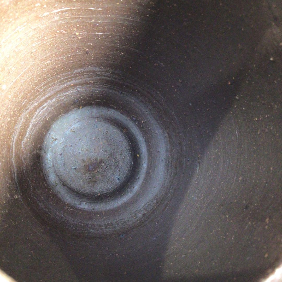 Ｎ３９２　水指　『備前焼』『落雁窯　幸崎達彦造』　共箱　茶道具