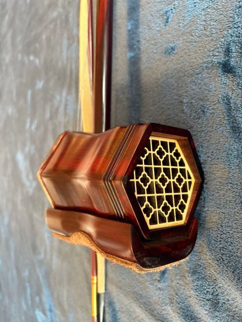 二胡 ハードケース 換えの弓毛付き