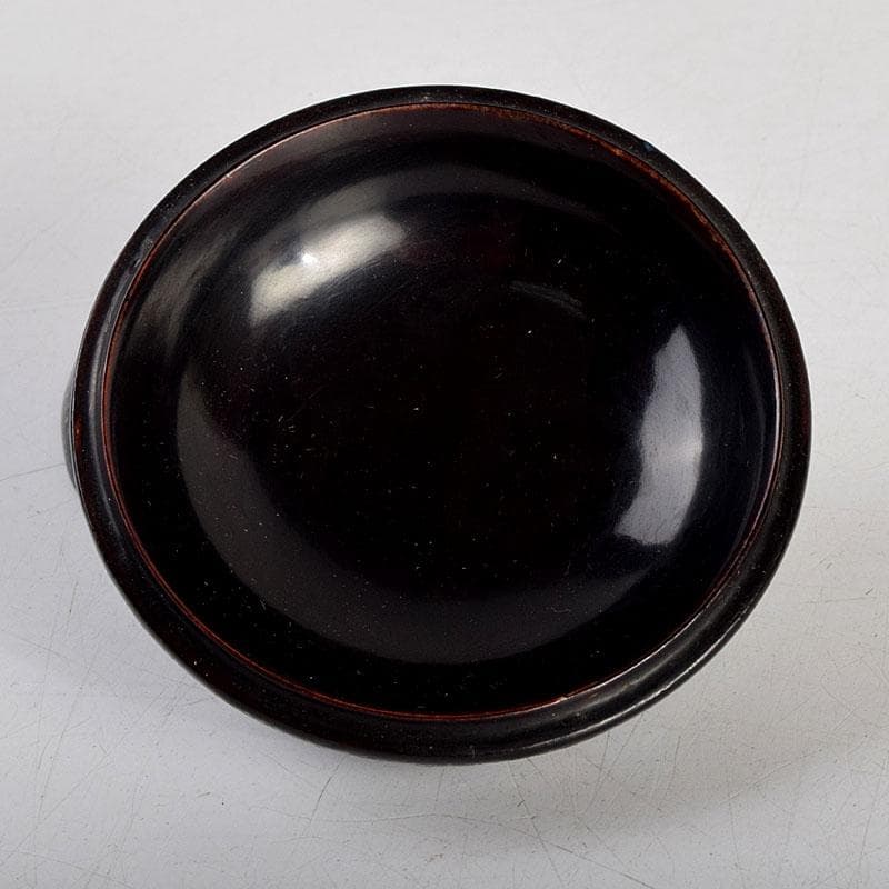 茶道具 黒漆 青貝 螺鈿装飾 香合 時代箱 V 8831