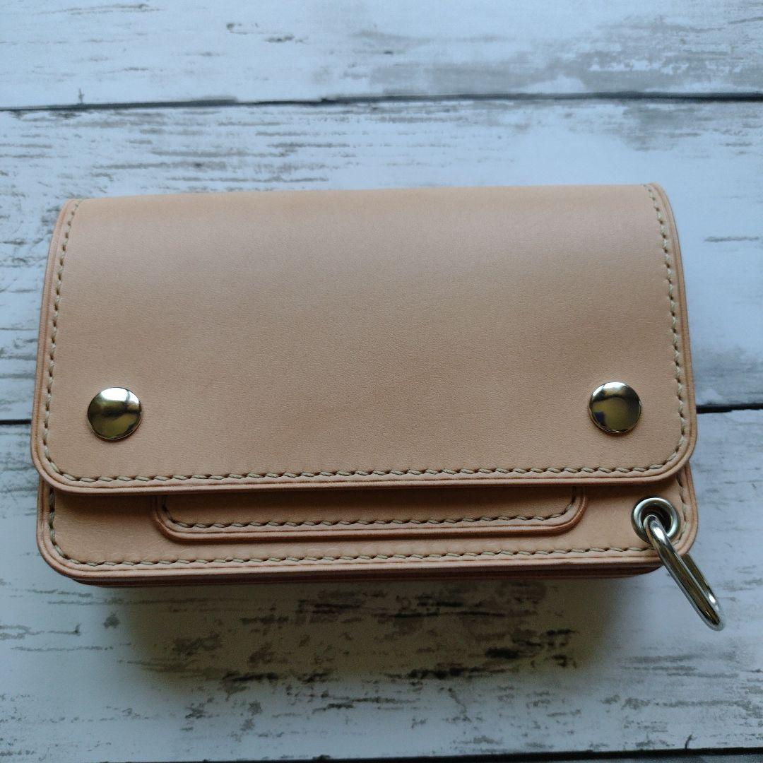 3層　ミドルトラッカー　ウォレット　財布　本革