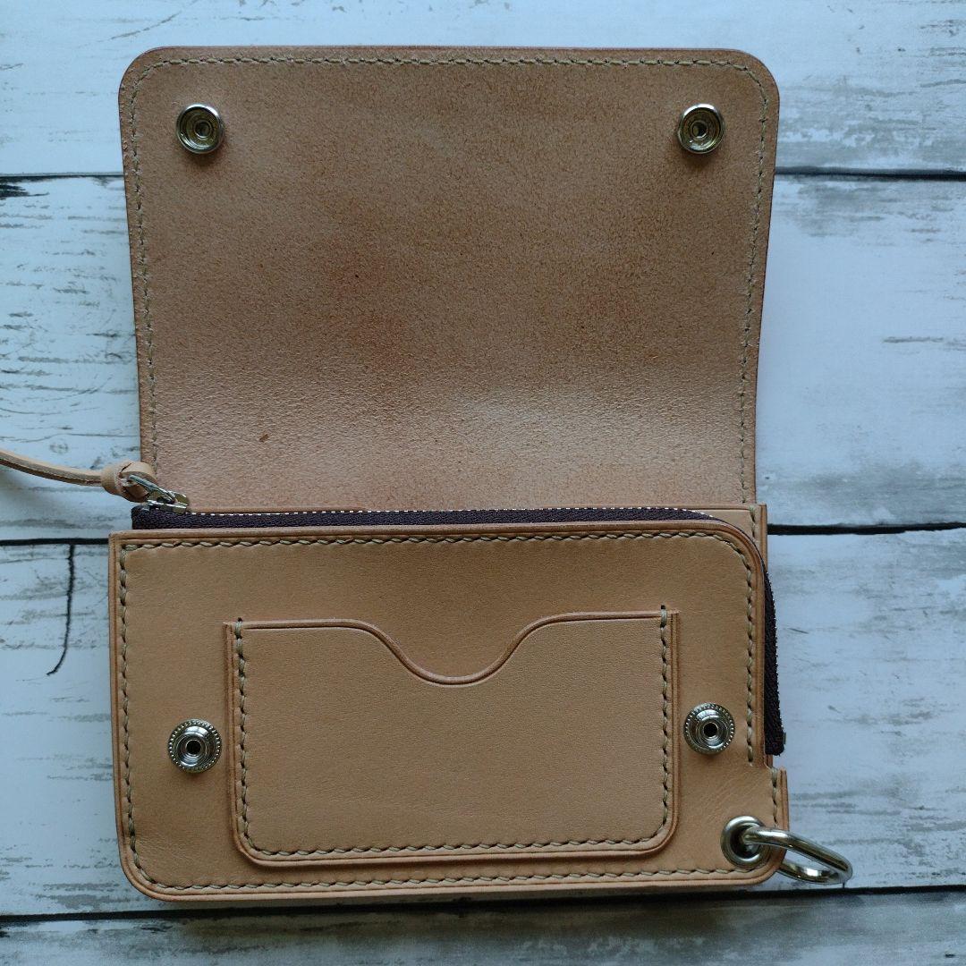 3層　ミドルトラッカー　ウォレット　財布　本革