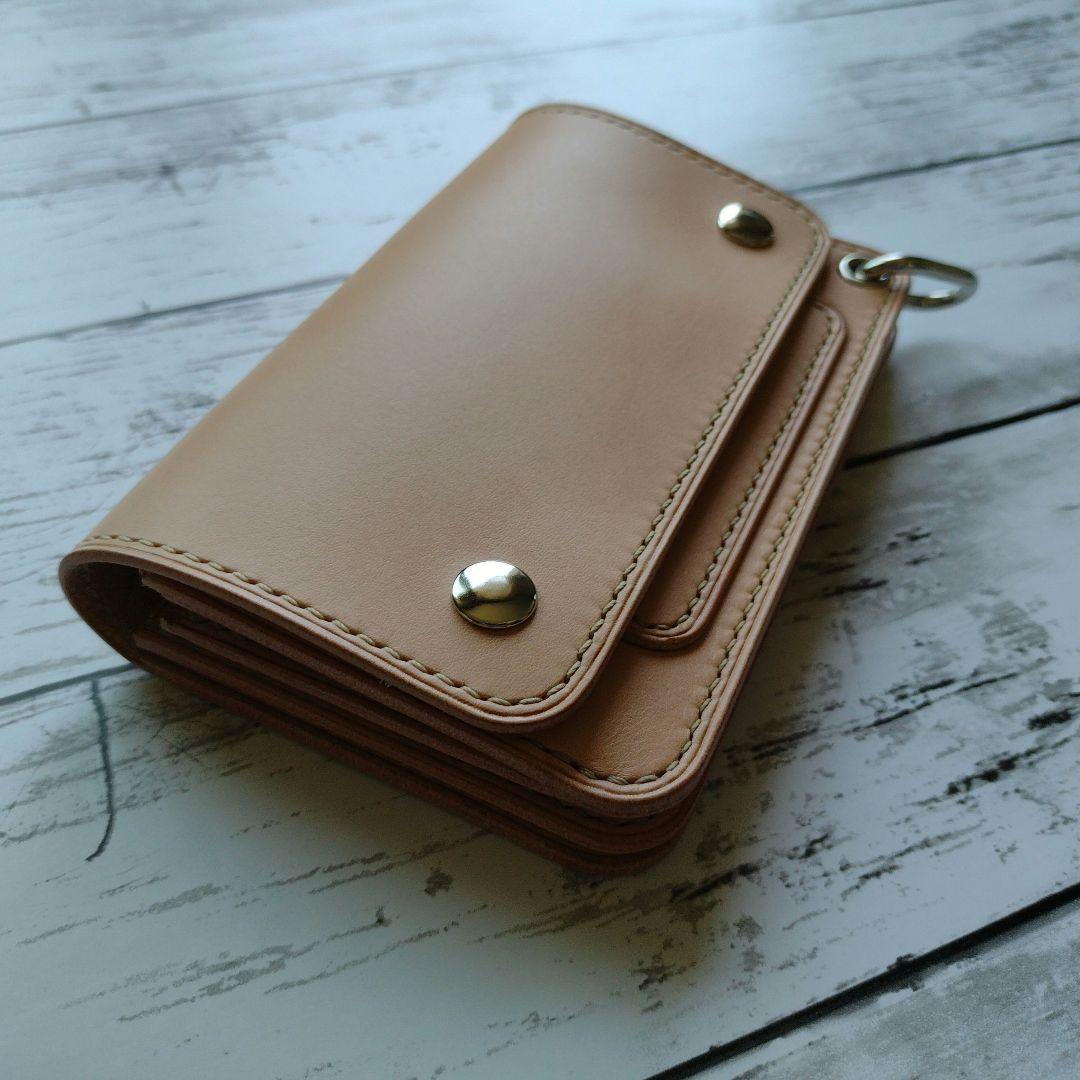 3層　ミドルトラッカー　ウォレット　財布　本革