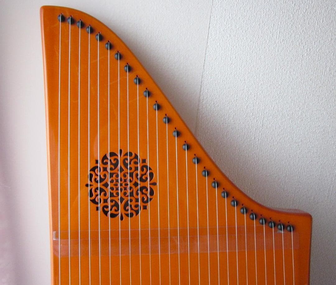 ドイツ製手工弦楽器　ヘルマンハープ25弦Mタイプ　専用保護バック付き
