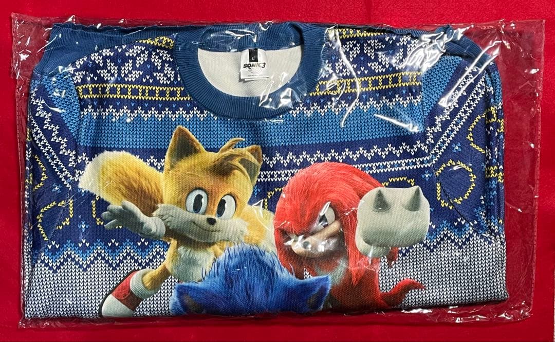 ソニック×シャドウ TOKYO MISSION セーター　Lサイズ