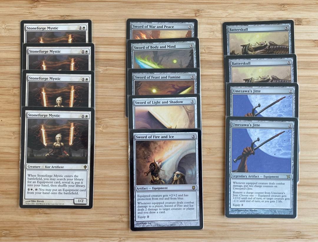 MTG 石鍛冶の神秘家 foil 4枚+装備品セット 英語