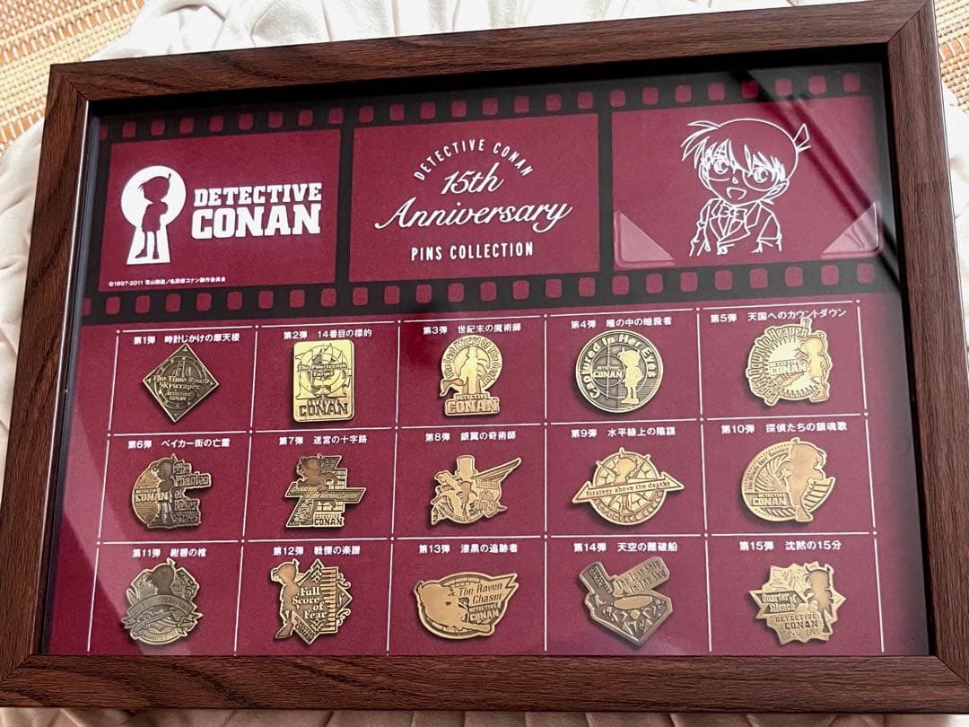 名探偵コナン 15周年ピンズコレクション名探偵コナン 15周年ピンズ