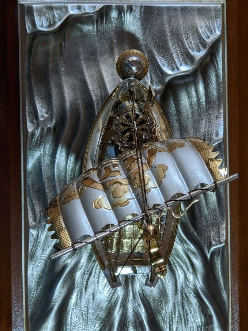 ♢関工芸 銀製宝船SILVER960 置物 飾り資産形成 骨董品