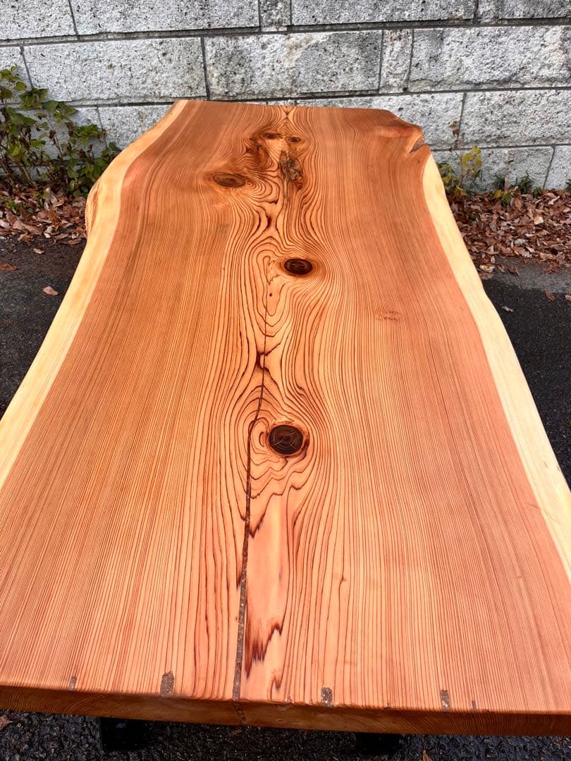 紀州杉　一枚板　ダイニングテーブル