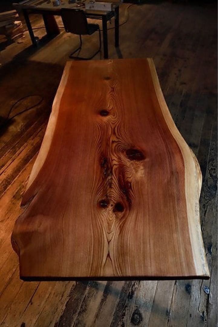 紀州杉　一枚板　ダイニングテーブル