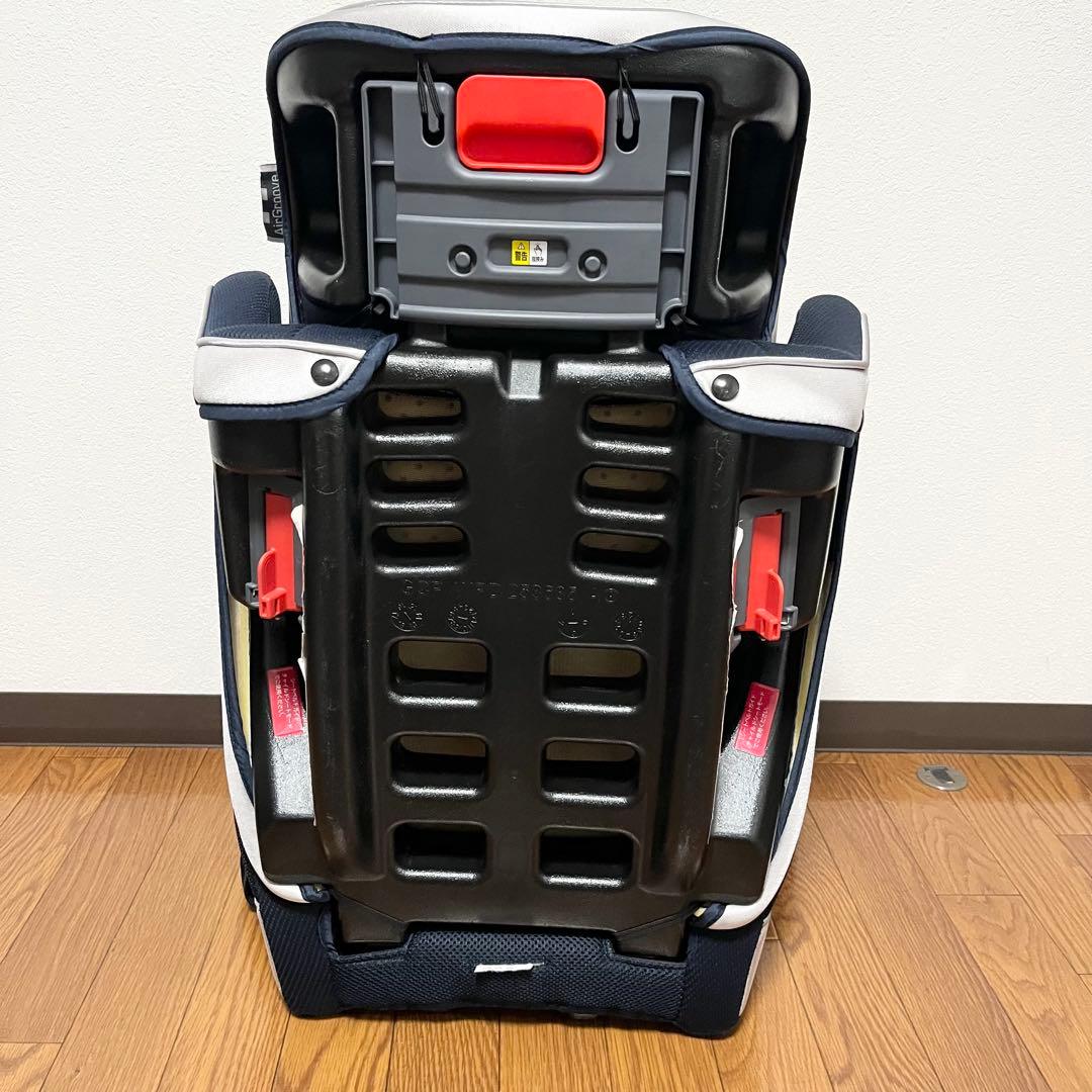 【極美品】ApricaアップリカジュニアシートエアグルーヴAG ネイビー
