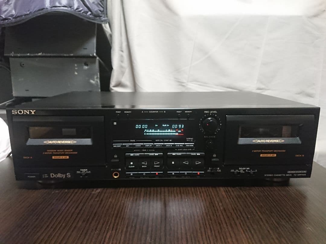 美品メンテナンス整備済 SONY製 ステレオカセットデッキ TC-WR705S thanks-electronic_rc-
