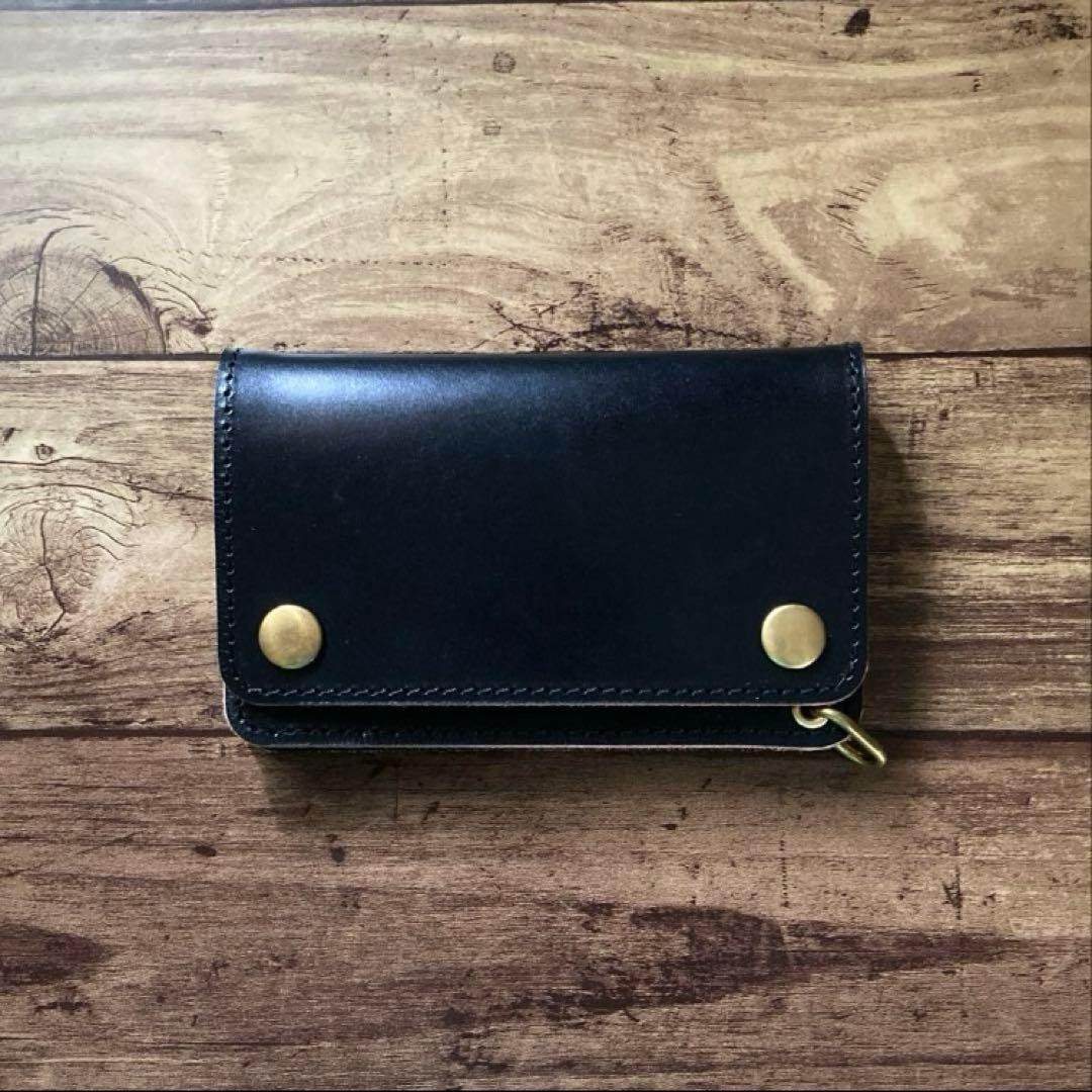 【999】北米ステアハイドトラッカーウォレット150【お札を折らずに収納】