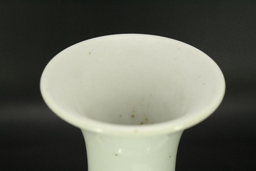 中国美術 青花 山水紋 瓶 高27.5cm(HA371)