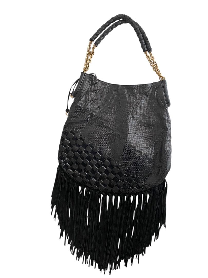 美品❗️ JIMMY CHOO フリンジ ショルダーバッグ