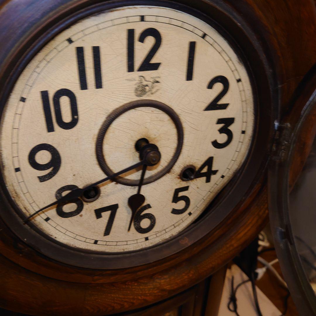 尾張時計　大正後期〜昭和初期戦前　振り子時計　ボンボン時計動作品