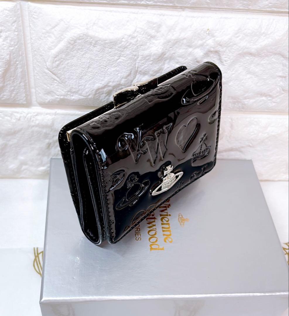 新作✨️】柄付き Vivienne Westwood 3つ折り財布 エナメル - メルカリ