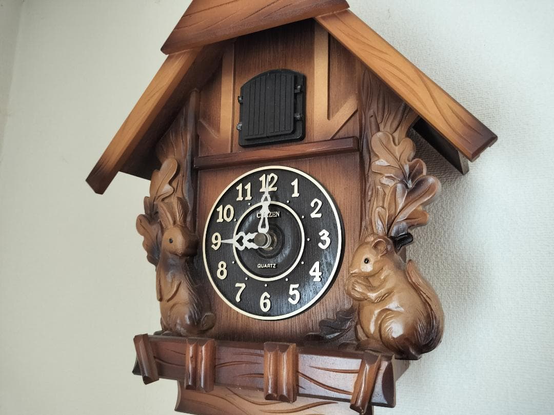 鳩時計　シチズン　リズム時計　４MJ707-0　CITIZEN　カッコージュニア