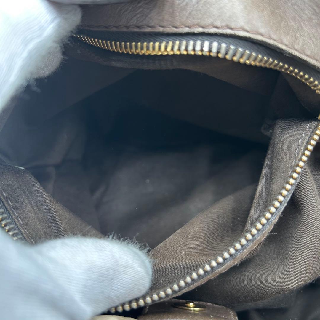 【美品】miu miuヴィッテロ・リュクス 2way ハンドバッグ レザー