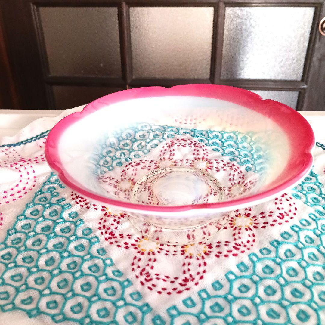 大正ガラス 花びら氷カップ 15センチ