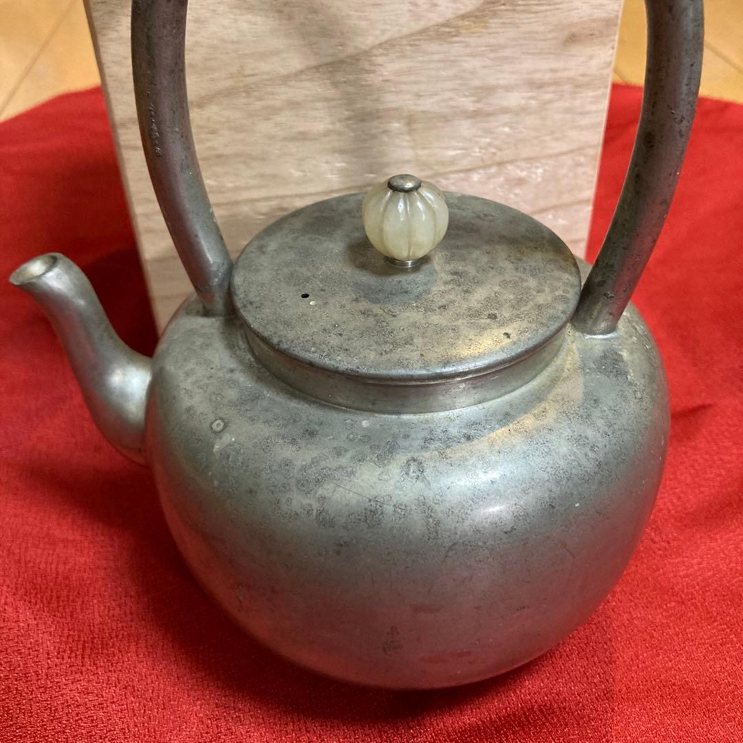 武比古作 純銀 SILVER999 フクロウ 4号緑 伝統工芸士”武比古 作