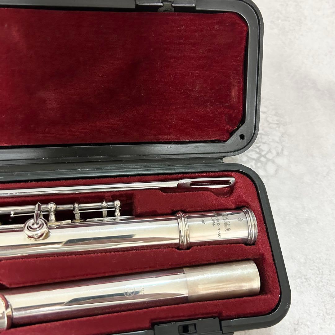 YAMAHA フルート　YFL-451 銀製　シルバー　吹奏楽　管楽器