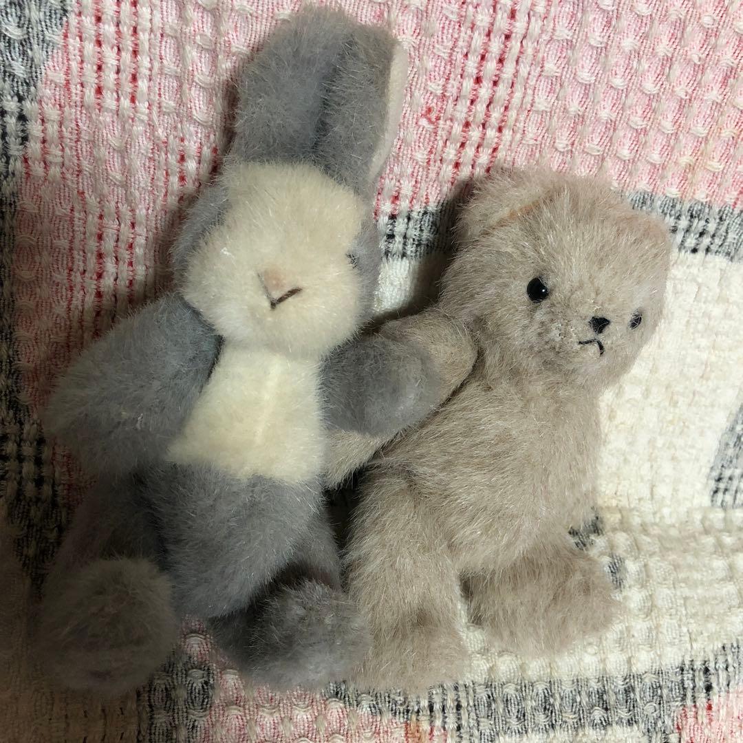 モンスイユ　ウサギ＆クマ　ポーズ変えられます　中古品