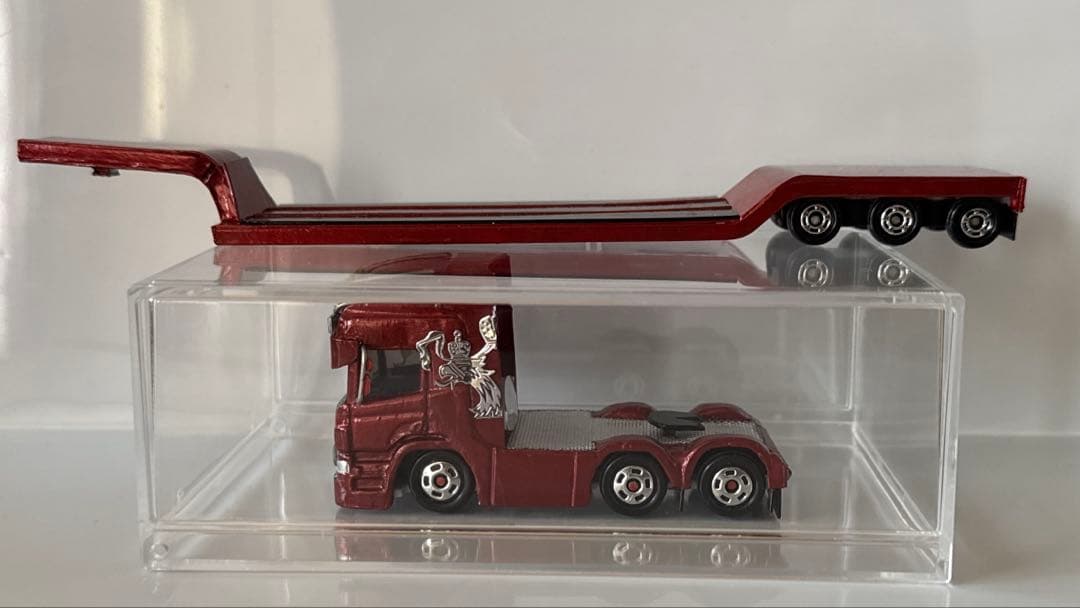 亀次郎様専用 トミカ改造 デコトラ スカニア 低床トレーラー仕様