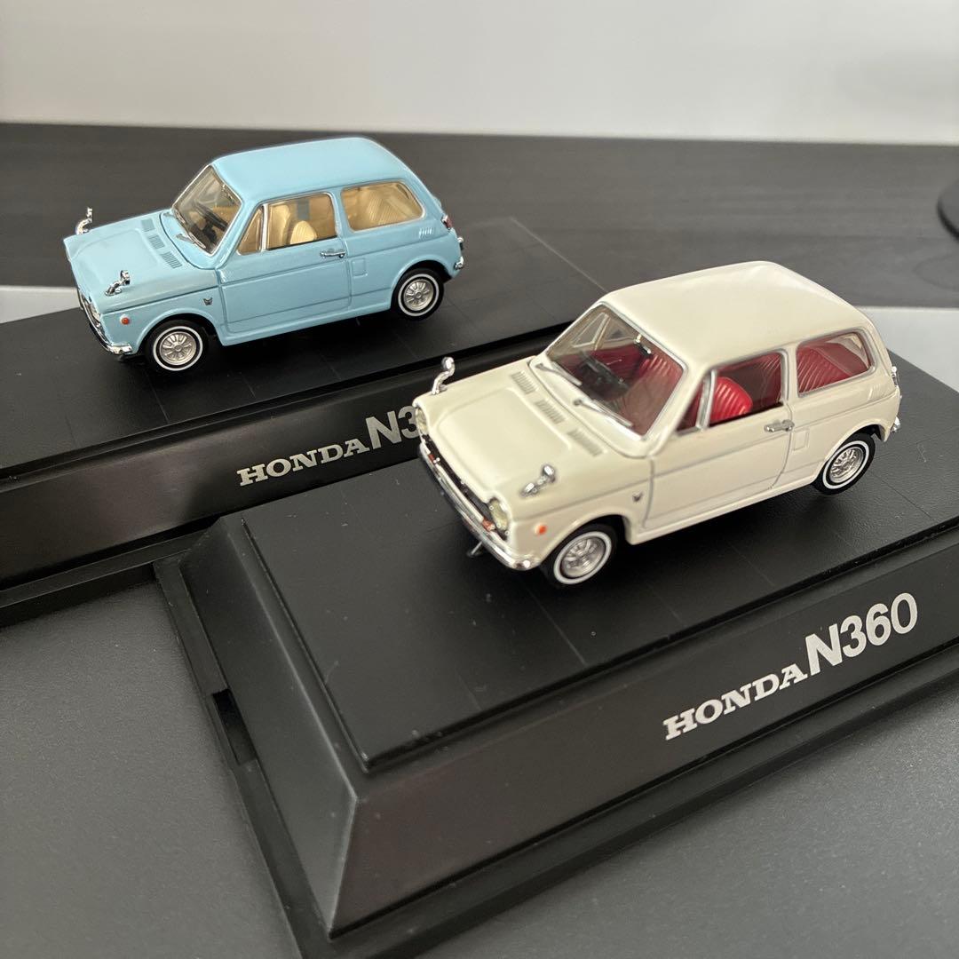 エブロ EBBRO HONDA N360 ミニカー 赤 水色 白 3台セット