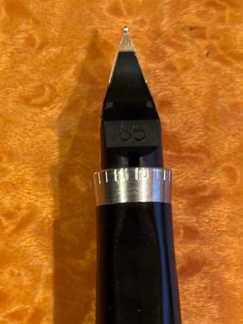 PARKER 万年筆 #75 フラットトップ 0メモリ ペン先14K 65=細字 PARKER