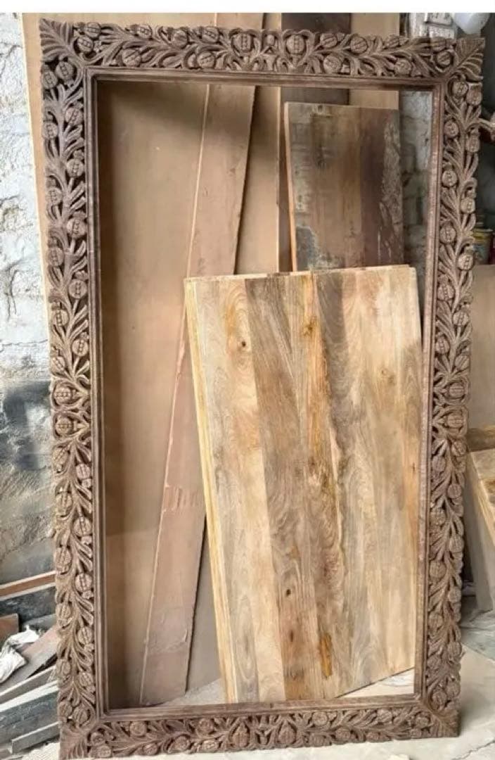 Louis様専用 インド 手彫りのミラー 姿見