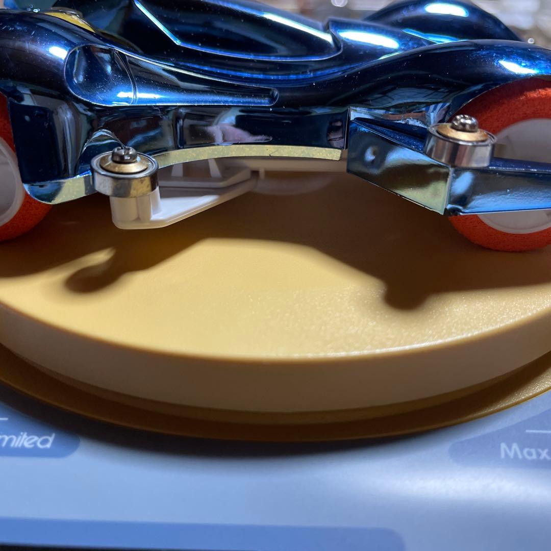 ミニ四駆 スピンアックスブルーメッキボディー - メルカリ