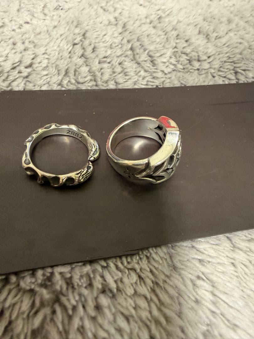 スパイダーウェブデザイン シルバーリングセット19号