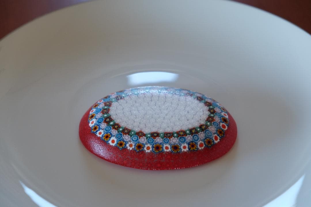 ベネチアンガラス ミルフィオリ プレート ムリーニ 田子美紀 江波冨士子