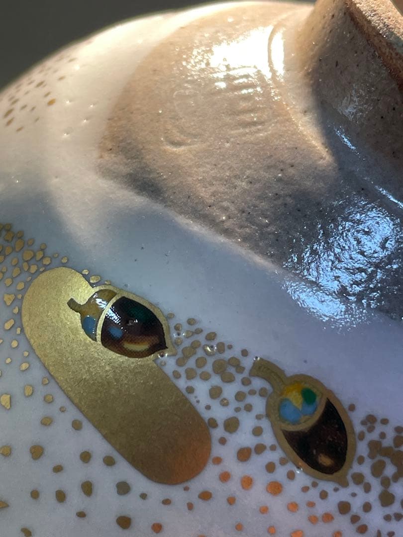 135桑野むつ子 京都 御所の花十二ヶ月【11月紅葉】抹茶椀・和