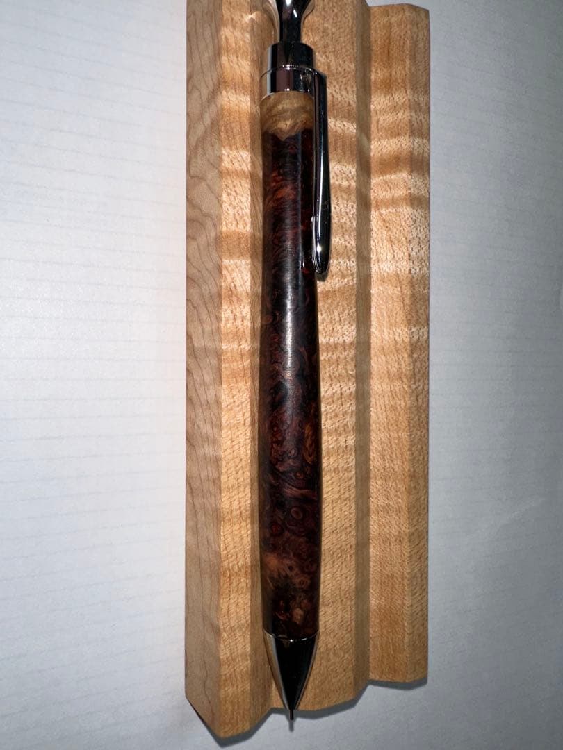 こぶた工房　シャープペンシル　ローズウッド瘤杢極上　0.5mm 節修正あり