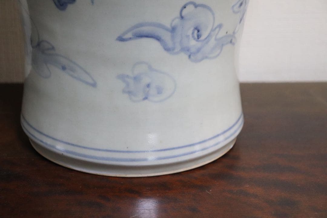 朝鮮 染付 龍紋大瓶 辺山 李朝龍紋大瓶うつし 送料込み250713 - メルカリ