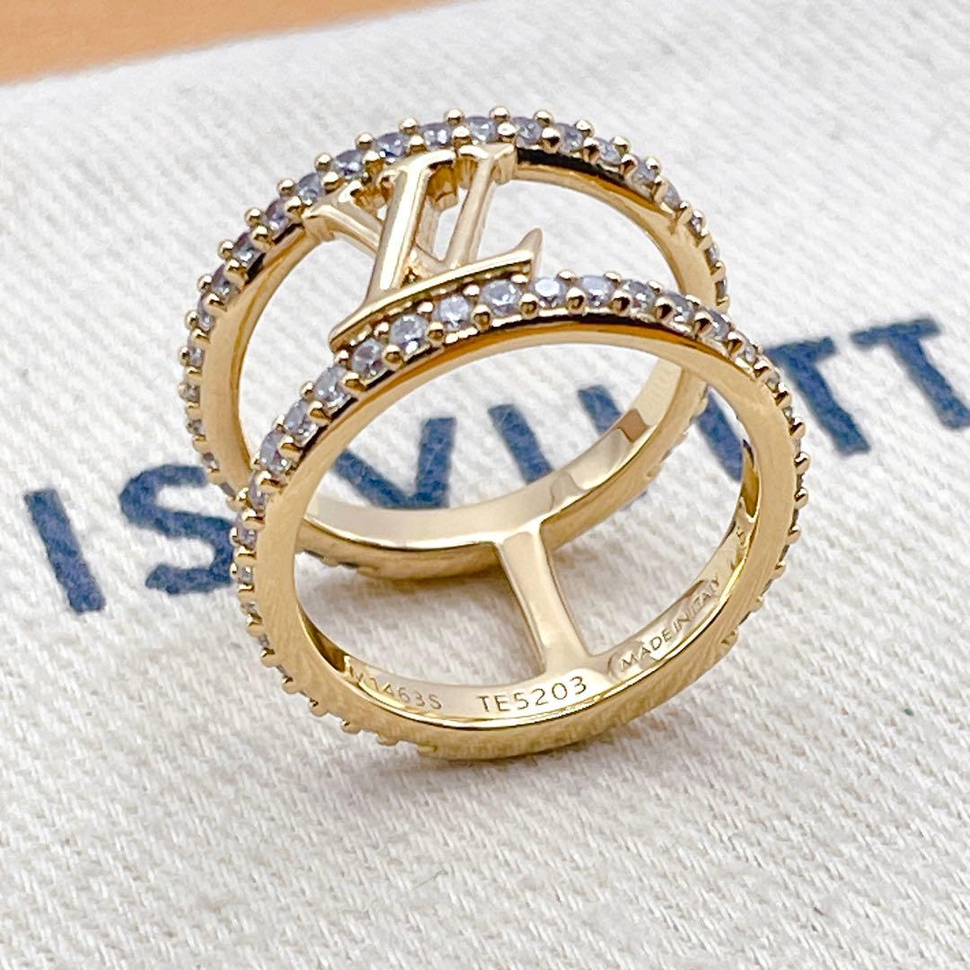 LOUIS VUITTON リング　アイコニック　ストラス　ストーン　ゴールド