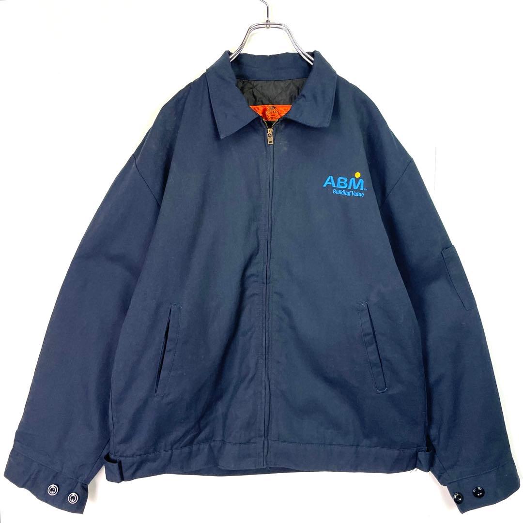 レッドキャップREDKAPワークジャケットネイビー刺繍ワンポイント