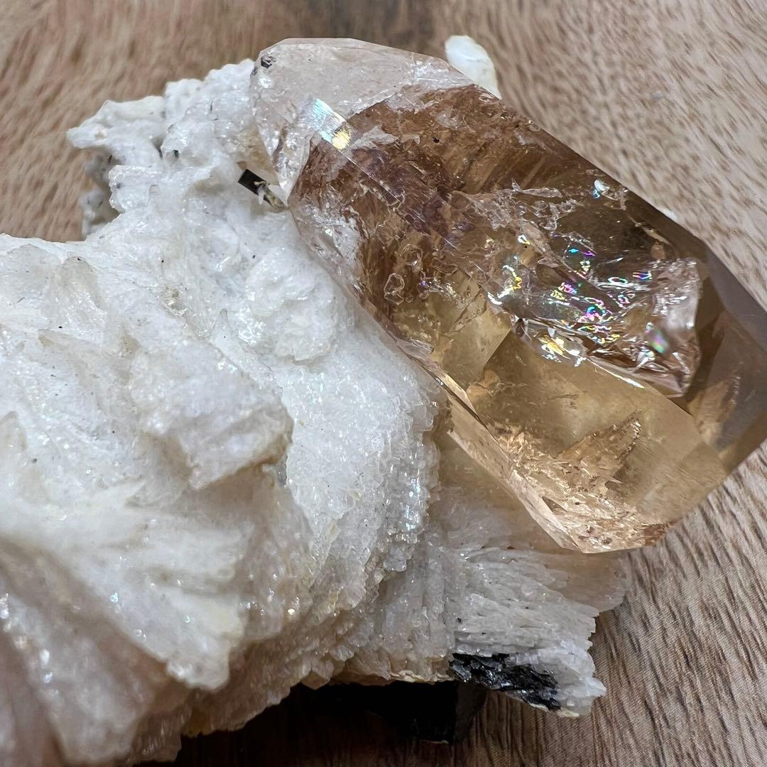 シェリーカラー トパーズ 鉱物 標本 原石