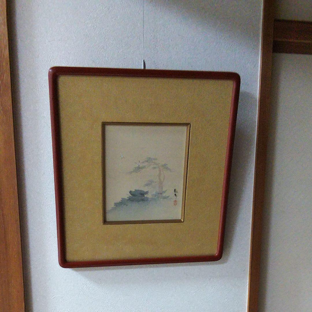 橋本雅邦 「松上の鶴」