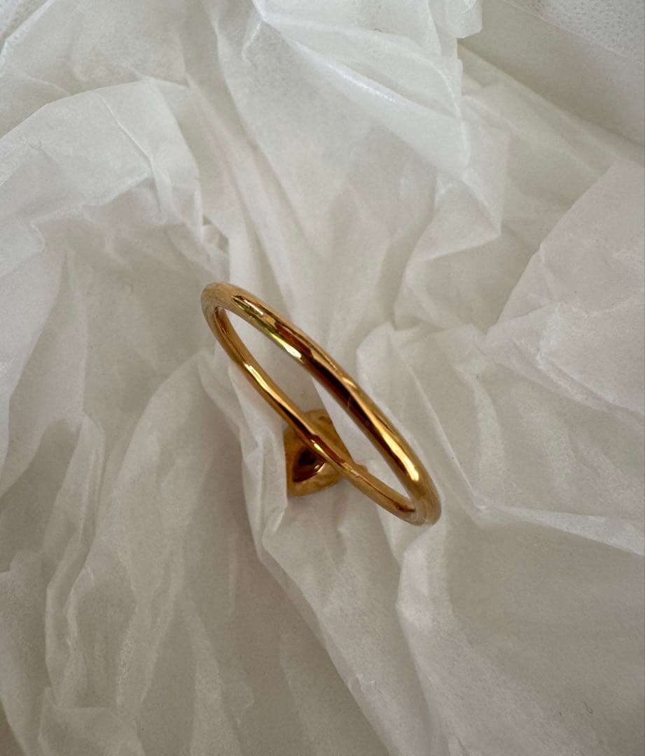 J.Products ガーネット 18KティアドロップSリング