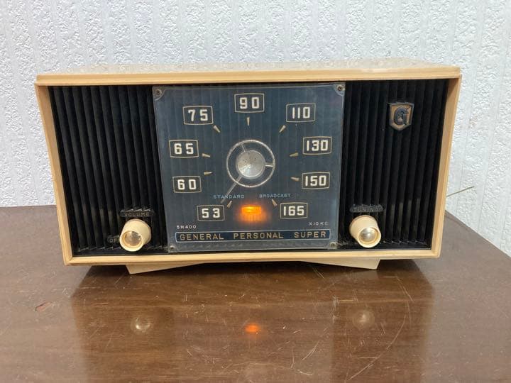 ゼネラルラジオ 昭和レトロ アンティーク ゼネラル 真空管ラジオ 昭和レトロ アンティーク 木製 スーパーラジオ