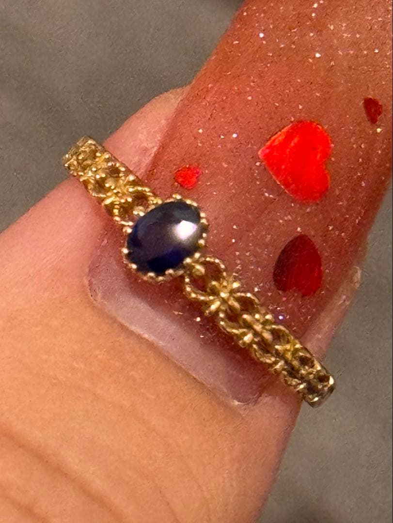 ツツミ　サファイヤリング　11号k10