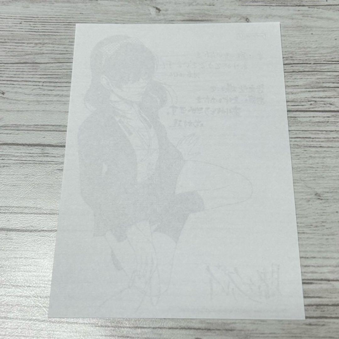 109【メルカリ便】賭ケグルイ 啓文堂 特典 イラストペーパー +ミニ色紙