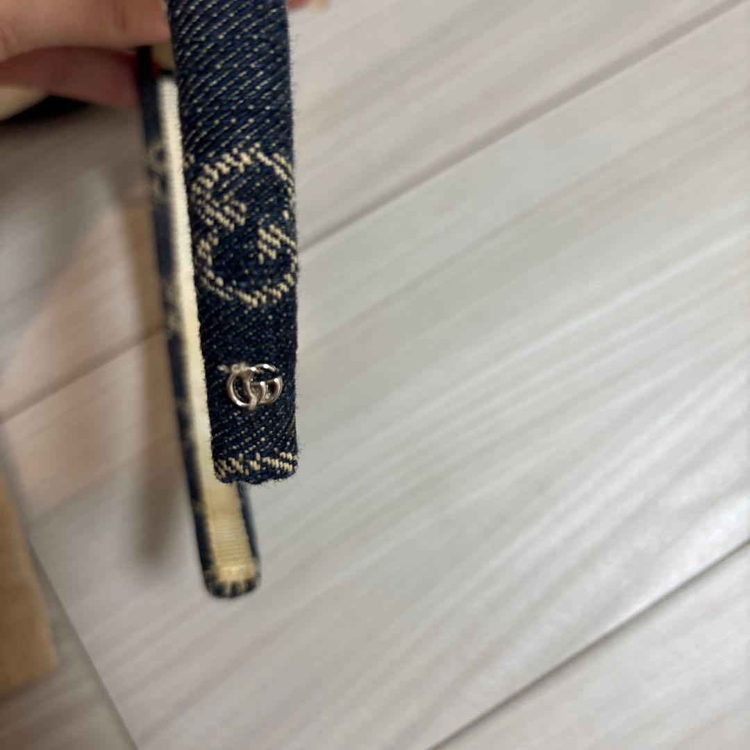 GUCCI カチューシャ　デニム