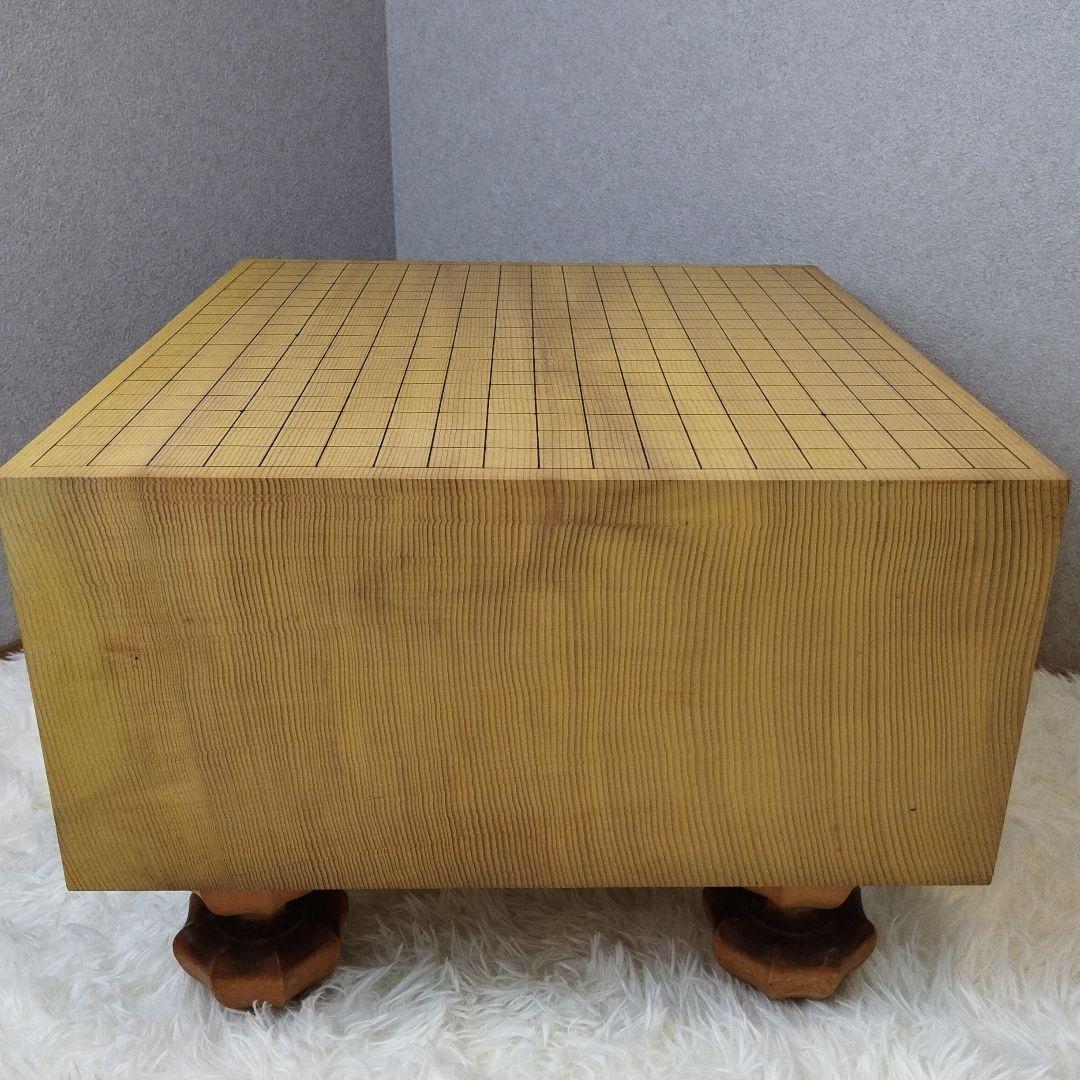 囲碁盤 本榧 天地柾目 ヘソ・脚付き 特大6.5寸 碁石付き