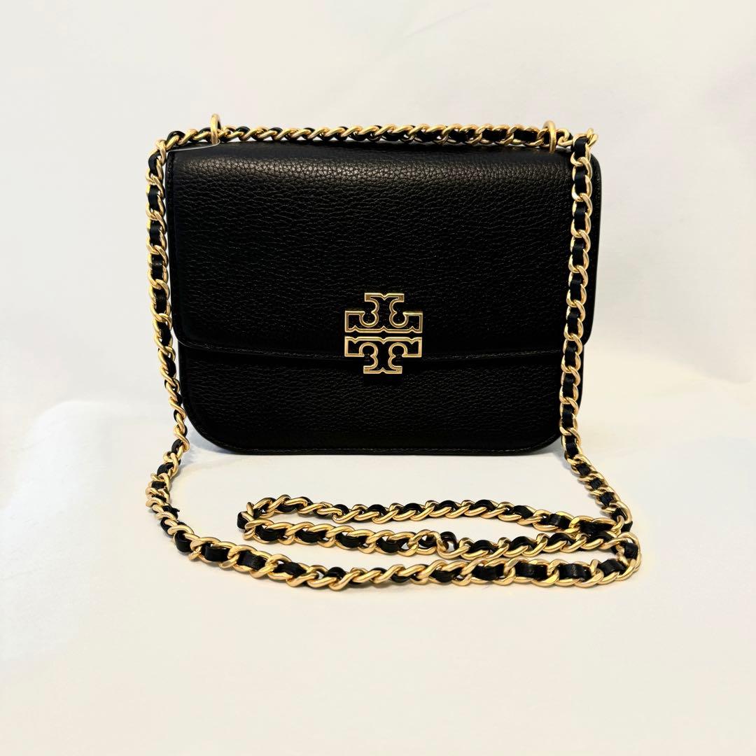 未使用★TORY BURCH 3way スモール レザーショルダーバッグ　黒